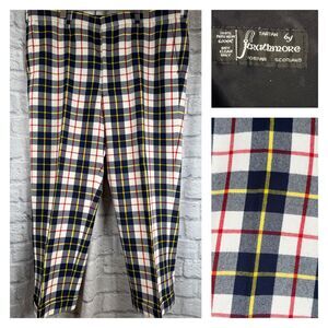 Strathmore Plaid Tartan Pants Scottish Trews Mens 44x28 Cuffed Trousers Scotland